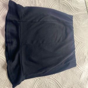 Black mini skirt